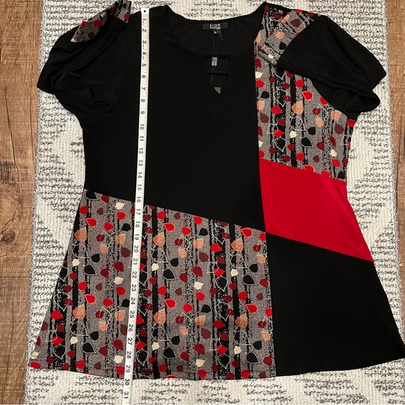 Lior Paris Abstract Art to Wear Top Blouse Colorblock - Picture 9 of 12